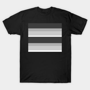 Strips - gray, black and white. T-Shirt